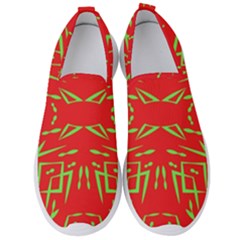 Abstract Pattern Geometric Backgrounds   Men s Slip On Sneakers by Eskimos