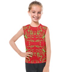 Abstract Pattern Geometric Backgrounds   Kids  Mesh Tank Top