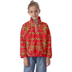 Abstract Pattern Geometric Backgrounds   Kids  Half Zip Hoodie by Eskimos