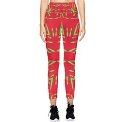 Abstract Pattern Geometric Backgrounds   Pocket Leggings 