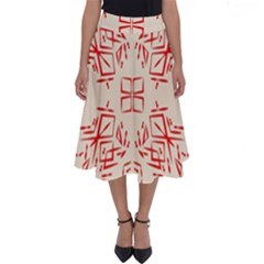 Abstract Pattern Geometric Backgrounds   Perfect Length Midi Skirt by Eskimos