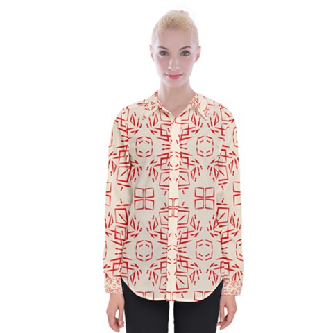 Abstract Pattern Geometric Backgrounds   Womens Long Sleeve Shirt by Eskimos