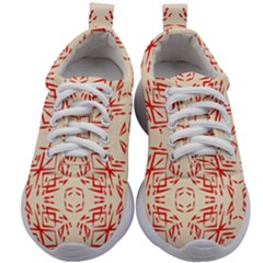 Abstract Pattern Geometric Backgrounds   Kids Athletic Shoes