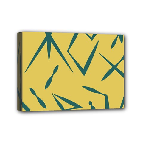 Abstract Pattern Geometric Backgrounds   Mini Canvas 7  X 5  (stretched) by Eskimos