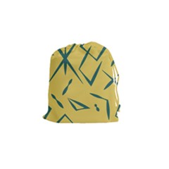 Abstract Pattern Geometric Backgrounds   Drawstring Pouch (small) by Eskimos