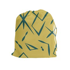 Abstract Pattern Geometric Backgrounds   Drawstring Pouch (xl) by Eskimos