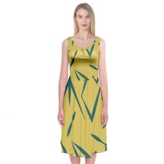 Abstract Pattern Geometric Backgrounds   Midi Sleeveless Dress by Eskimos