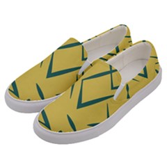 Abstract Pattern Geometric Backgrounds   Men s Canvas Slip Ons by Eskimos