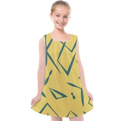 Abstract Pattern Geometric Backgrounds   Kids  Cross Back Dress by Eskimos