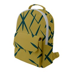 Abstract Pattern Geometric Backgrounds   Flap Pocket Backpack (large) by Eskimos