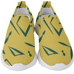 Abstract Pattern Geometric Backgrounds   Kids  Slip On Sneakers by Eskimos