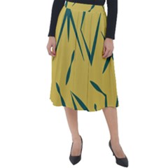 Abstract Pattern Geometric Backgrounds   Classic Velour Midi Skirt  by Eskimos