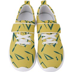 Abstract Pattern Geometric Backgrounds   Men s Velcro Strap Shoes by Eskimos