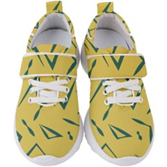 Abstract Pattern Geometric Backgrounds   Kids  Velcro Strap Shoes by Eskimos