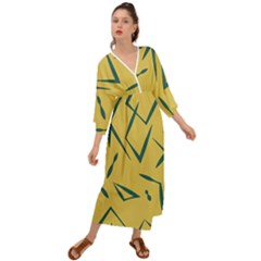 Abstract Pattern Geometric Backgrounds   Grecian Style  Maxi Dress by Eskimos