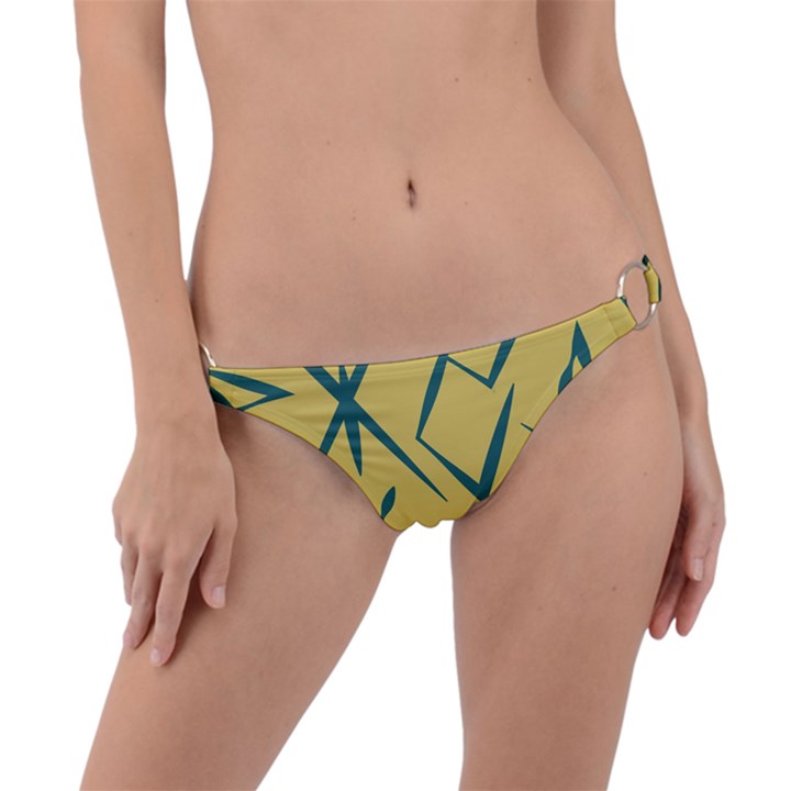 Abstract pattern geometric backgrounds   Ring Detail Bikini Bottom