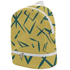 Abstract Pattern Geometric Backgrounds   Zip Bottom Backpack by Eskimos