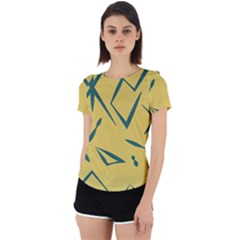 Abstract Pattern Geometric Backgrounds   Back Cut Out Sport Tee by Eskimos