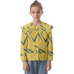 Abstract Pattern Geometric Backgrounds   Kids  Peter Pan Collar Blouse