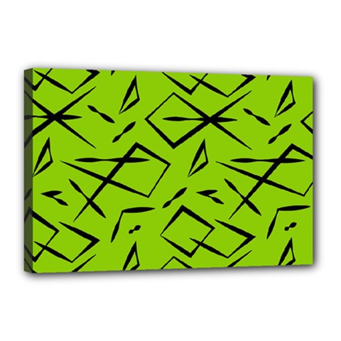 Abstract Pattern Geometric Backgrounds   Canvas 18  X 12  (stretched) by Eskimos