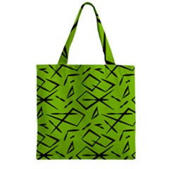 Abstract Pattern Geometric Backgrounds   Zipper Grocery Tote Bag by Eskimos