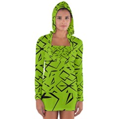 Abstract Pattern Geometric Backgrounds   Long Sleeve Hooded T-shirt by Eskimos