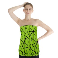 Abstract Pattern Geometric Backgrounds   Strapless Top by Eskimos