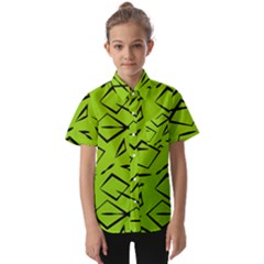 Abstract Pattern Geometric Backgrounds   Kids  Short Sleeve Shirt