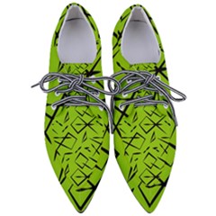 Abstract Pattern Geometric Backgrounds   Pointed Oxford Shoes by Eskimos