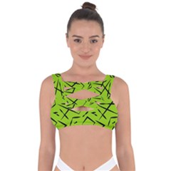 Abstract Pattern Geometric Backgrounds   Bandaged Up Bikini Top by Eskimos