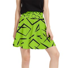 Abstract Pattern Geometric Backgrounds   Waistband Skirt