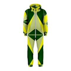 Abstract Pattern Geometric Backgrounds   Hooded Jumpsuit (kids)