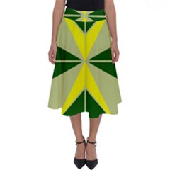 Abstract Pattern Geometric Backgrounds   Perfect Length Midi Skirt by Eskimos