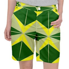 Abstract Pattern Geometric Backgrounds   Pocket Shorts by Eskimos