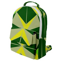 Abstract Pattern Geometric Backgrounds   Flap Pocket Backpack (small) by Eskimos