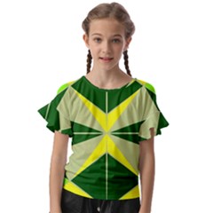 Abstract Pattern Geometric Backgrounds   Kids  Cut Out Flutter Sleeves