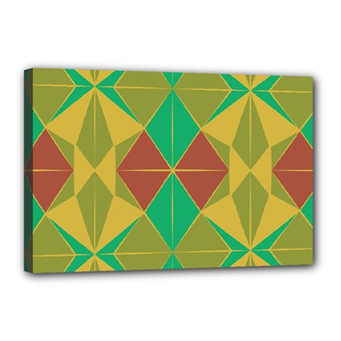 Abstract Pattern Geometric Backgrounds   Canvas 18  X 12  (stretched) by Eskimos