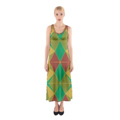 Abstract Pattern Geometric Backgrounds   Sleeveless Maxi Dress by Eskimos