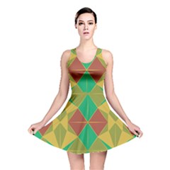 Abstract Pattern Geometric Backgrounds   Reversible Skater Dress by Eskimos