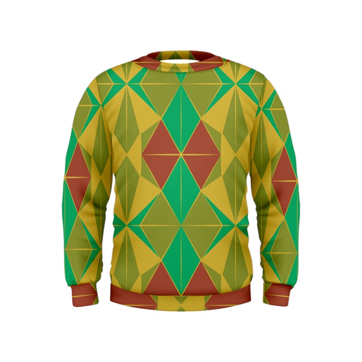 Abstract pattern geometric backgrounds   Kids  Sweatshirt