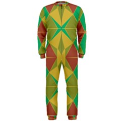 Abstract Pattern Geometric Backgrounds   Onepiece Jumpsuit (men) by Eskimos