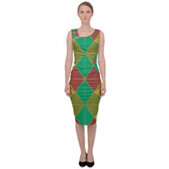 Abstract Pattern Geometric Backgrounds   Sleeveless Pencil Dress by Eskimos