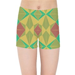 Abstract Pattern Geometric Backgrounds   Kids  Sports Shorts by Eskimos