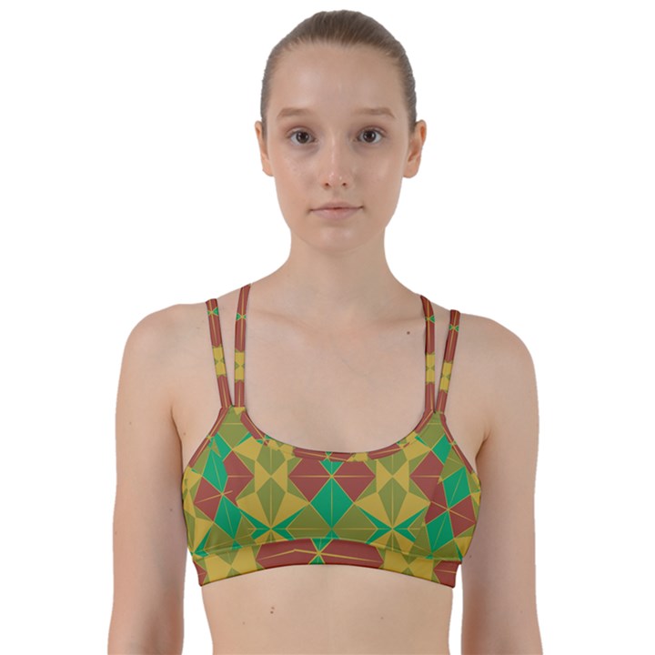 Abstract pattern geometric backgrounds   Line Them Up Sports Bra