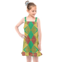 Abstract Pattern Geometric Backgrounds   Kids  Overall Dress by Eskimos