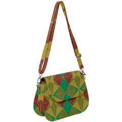 Abstract Pattern Geometric Backgrounds   Saddle Handbag by Eskimos