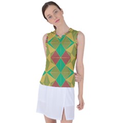 Abstract Pattern Geometric Backgrounds   Women s Sleeveless Sports Top by Eskimos