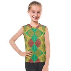 Abstract Pattern Geometric Backgrounds   Kids  Mesh Tank Top by Eskimos