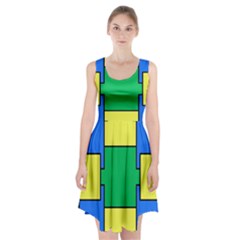 Abstract Pattern Geometric Backgrounds   Racerback Midi Dress by Eskimos