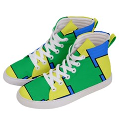 Abstract Pattern Geometric Backgrounds   Men s Hi-top Skate Sneakers by Eskimos